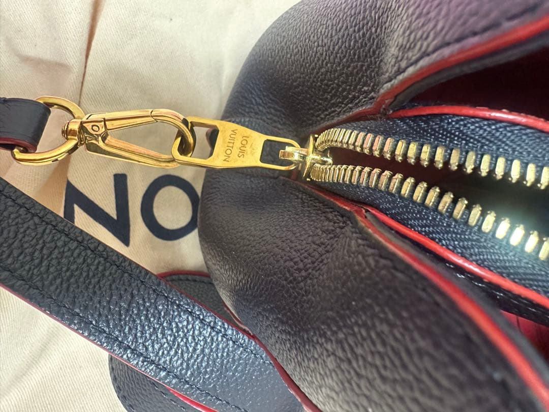 Louis Vuitton ハンドバッグ ネイビー/レッド