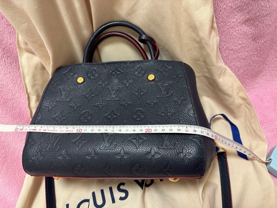 Louis Vuitton ハンドバッグ ネイビー/レッド