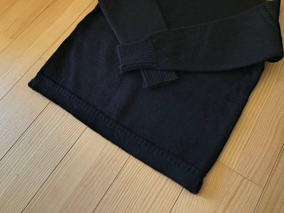 サイズ50！新品同様 イギリス製 ルトリコチュール ブラック　ガンジーセーター