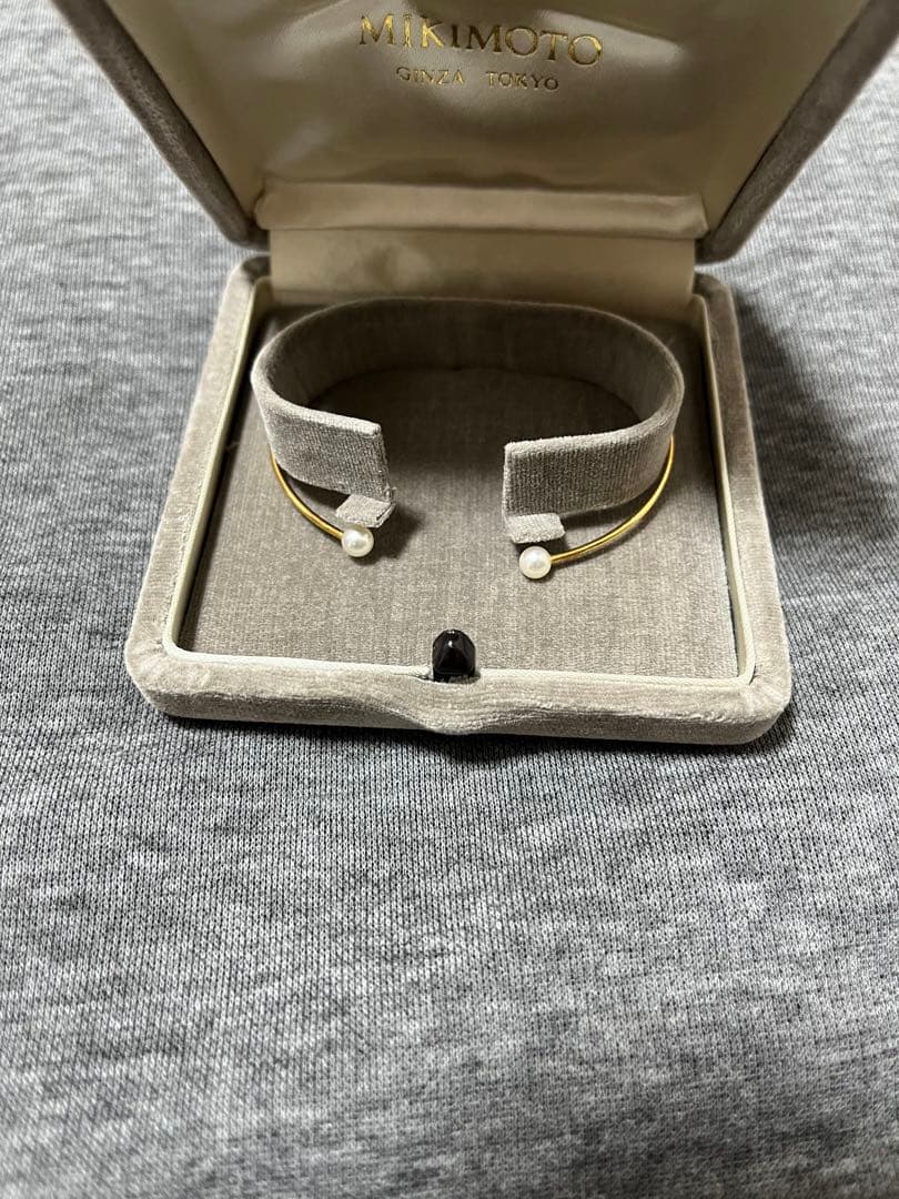 MIKIMOTO K18 ゴールド パール バングルブレスレット