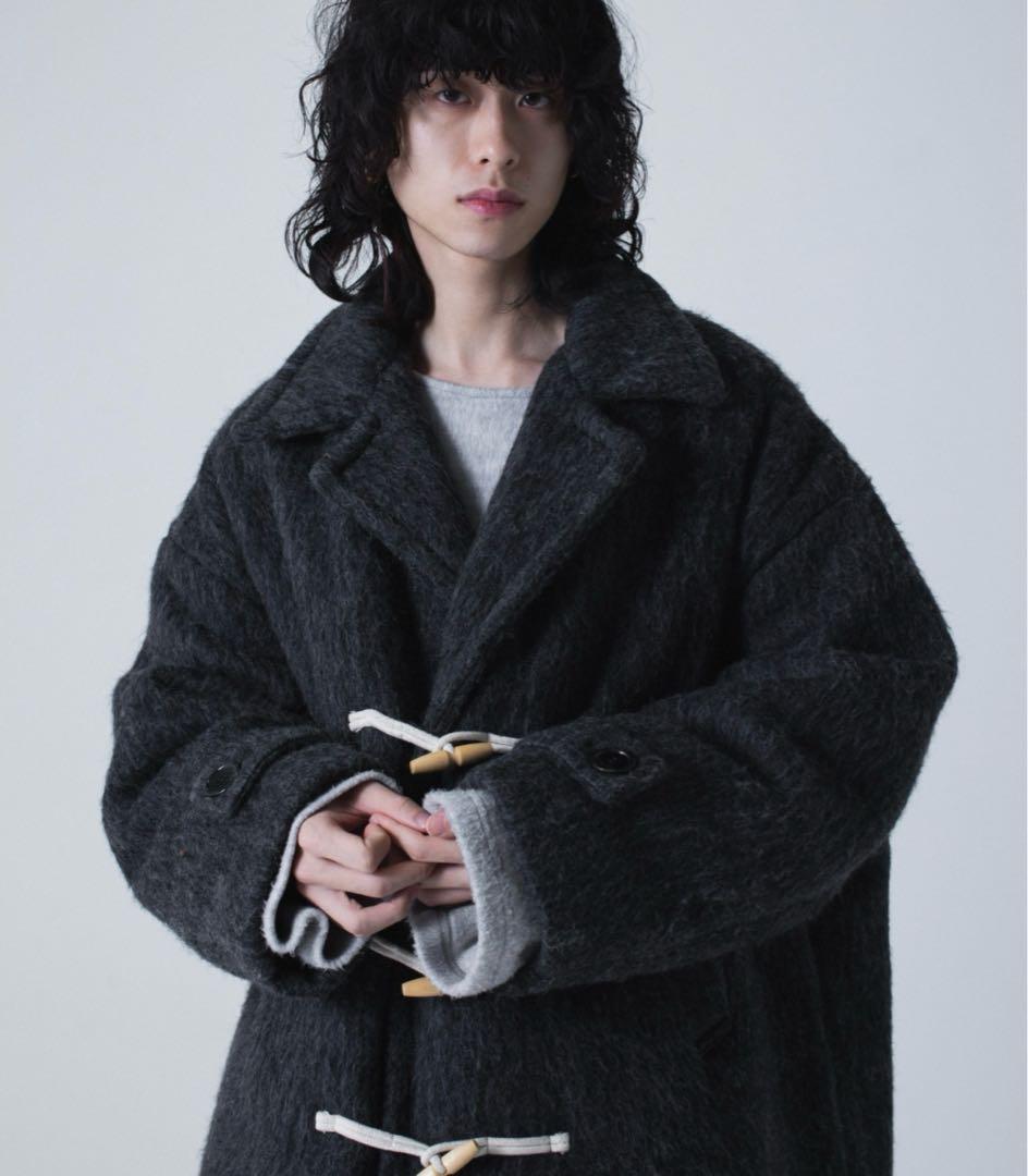 ジャケット・アウター double breasted wool shaggy duffle coat