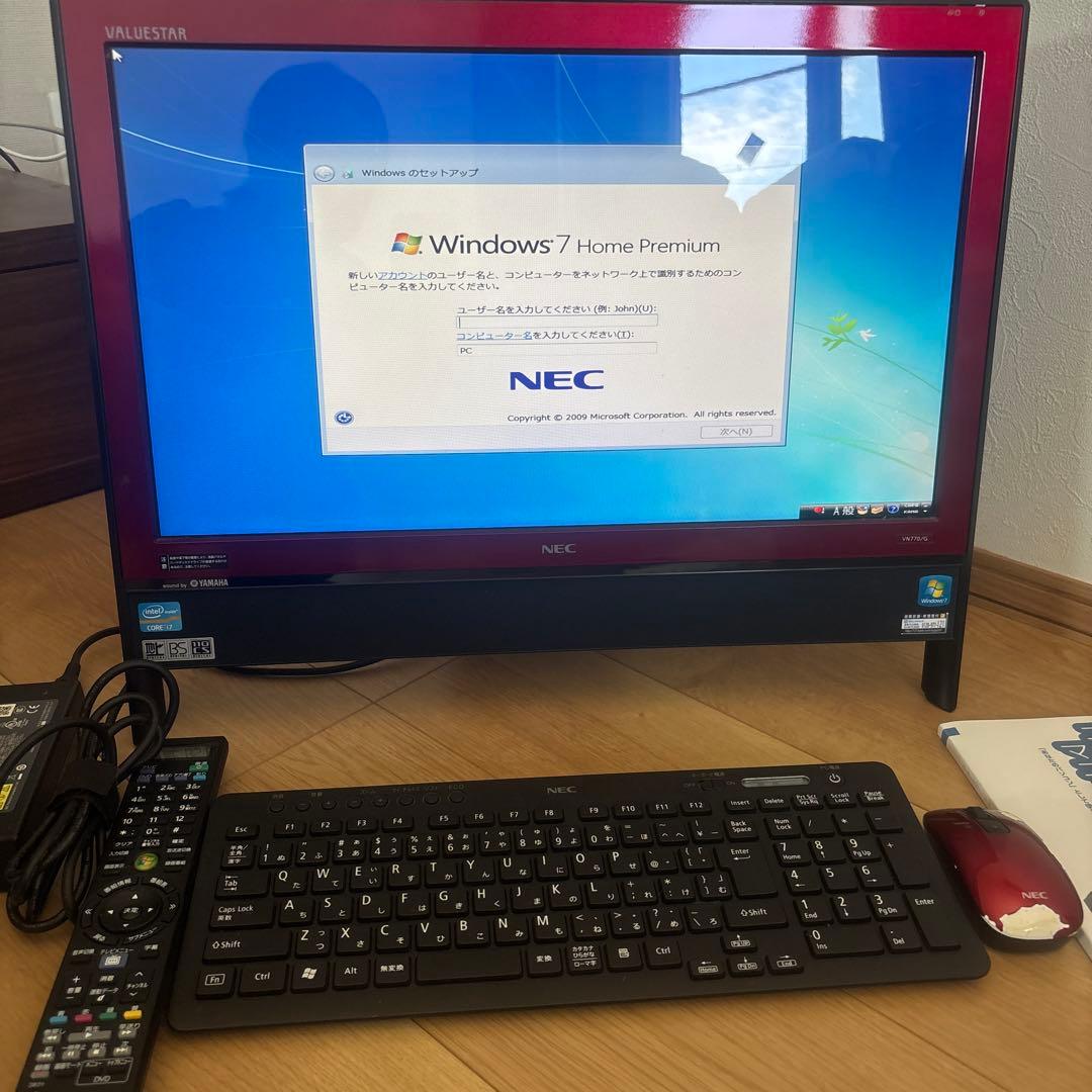 NEC Windows 7 デスクトップPC 本体