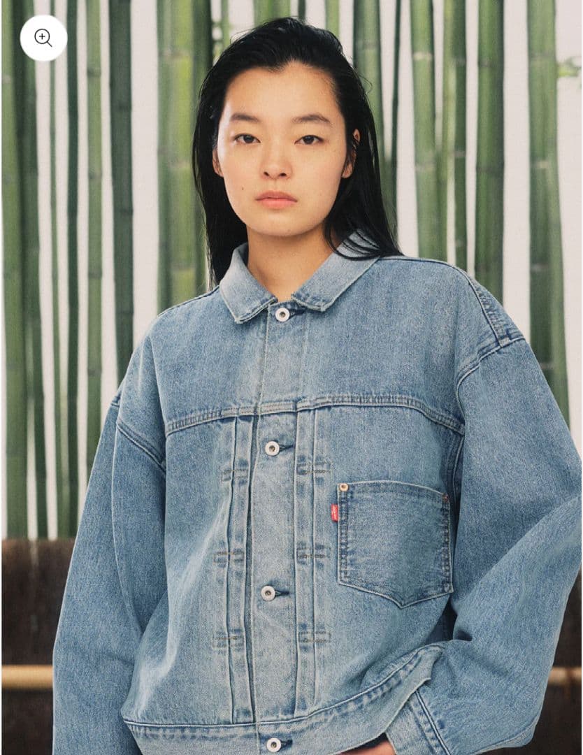 levi's × beams super wide denim jacket