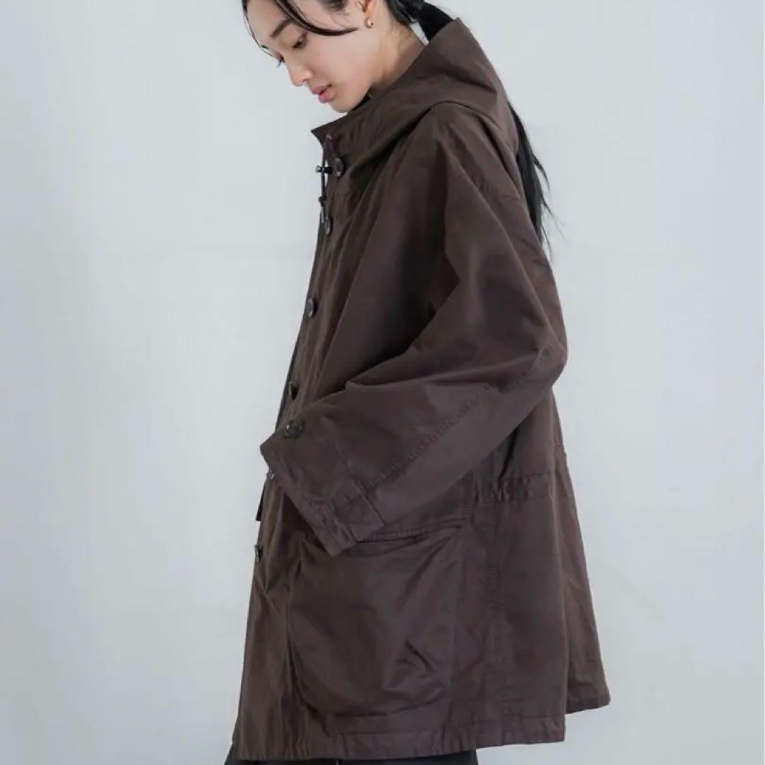 25年モデルcrewre クルーレ ピーチスキンモッズコート ダークブラウン