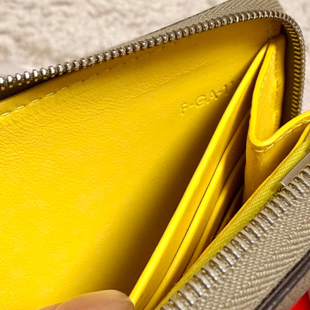 【正規品】CÉLINE グレー レザー 長財布/シリアルナンバー有