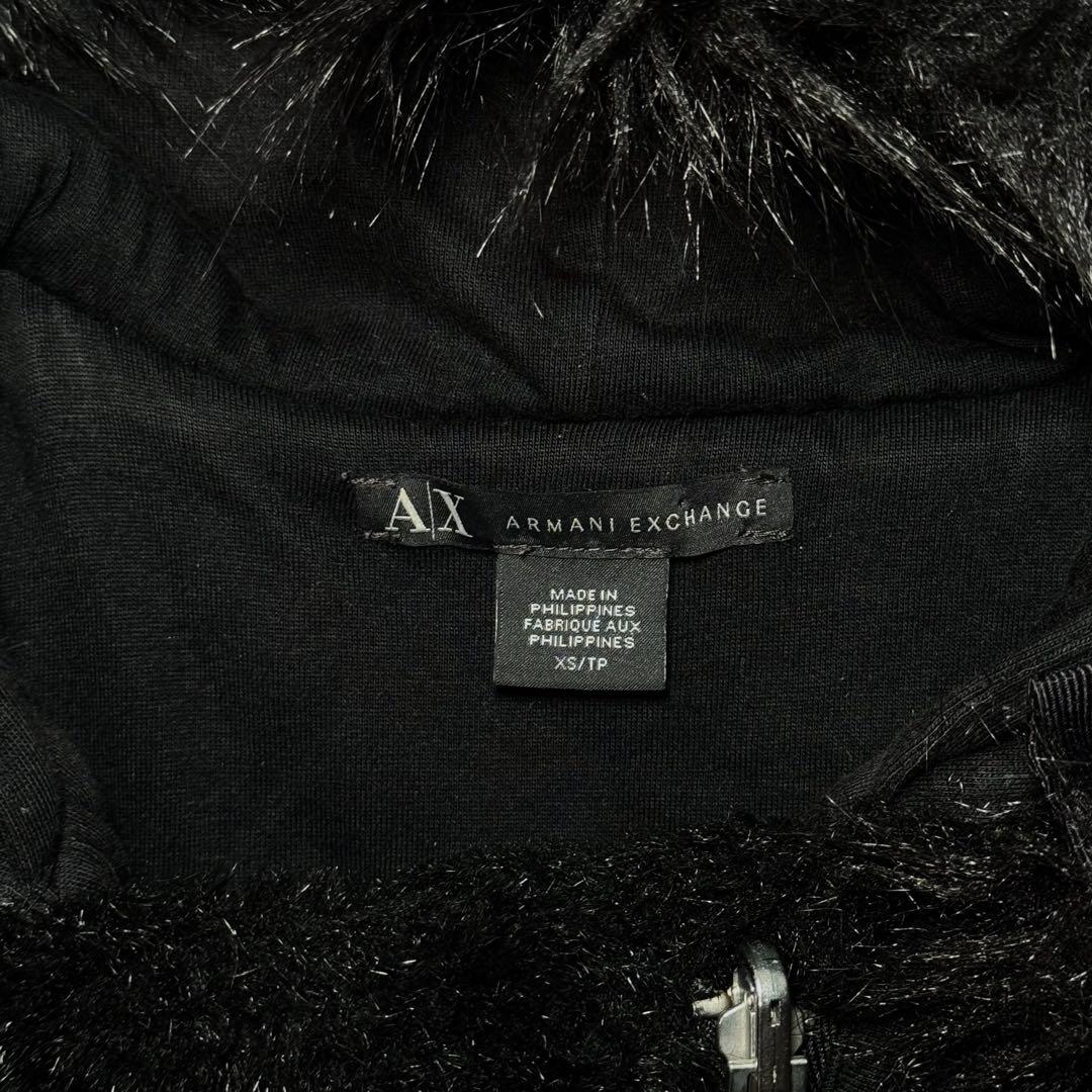 00s armani exchange ファー ボアベスト 平成ギャル グランジ