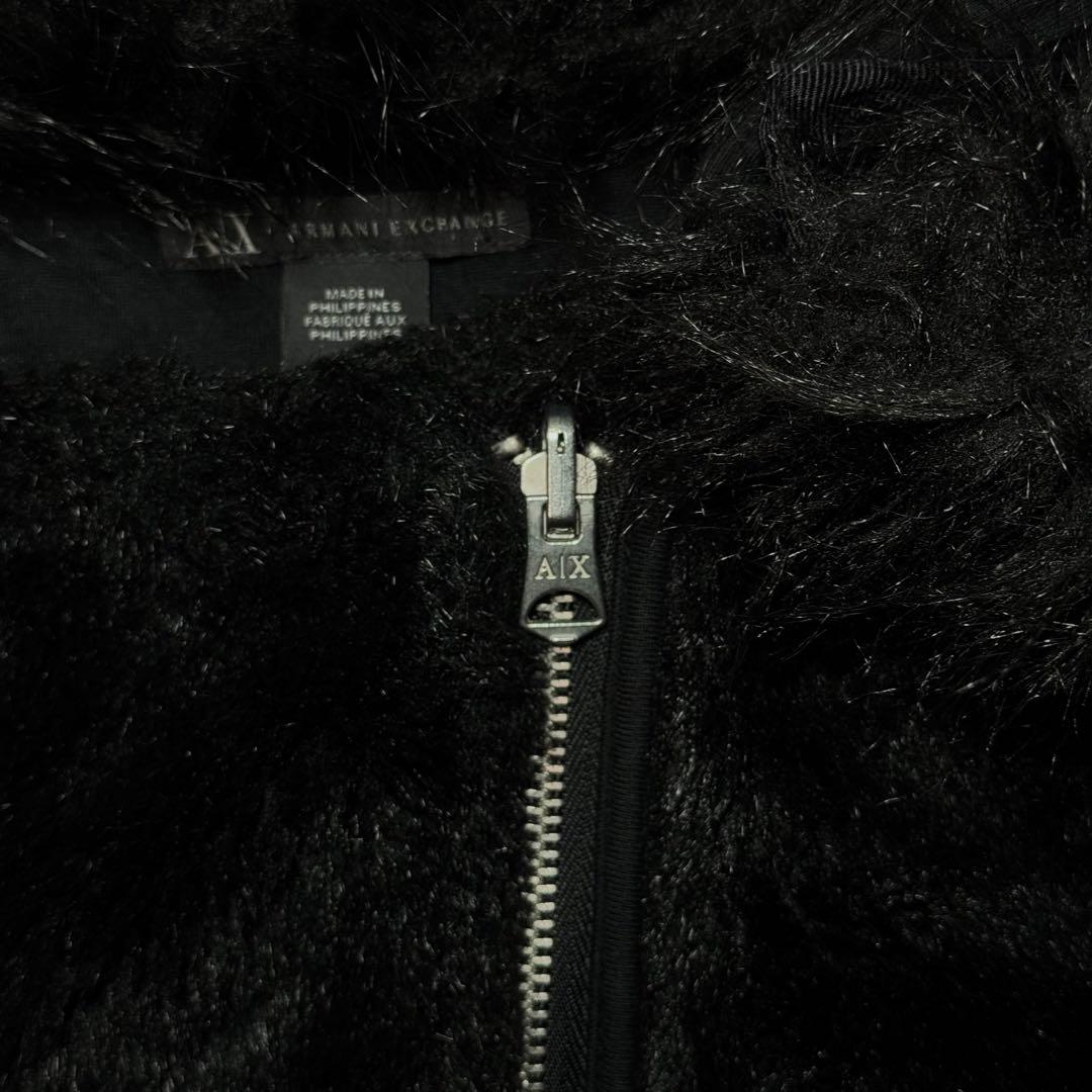 00s armani exchange ファー ボアベスト 平成ギャル グランジ