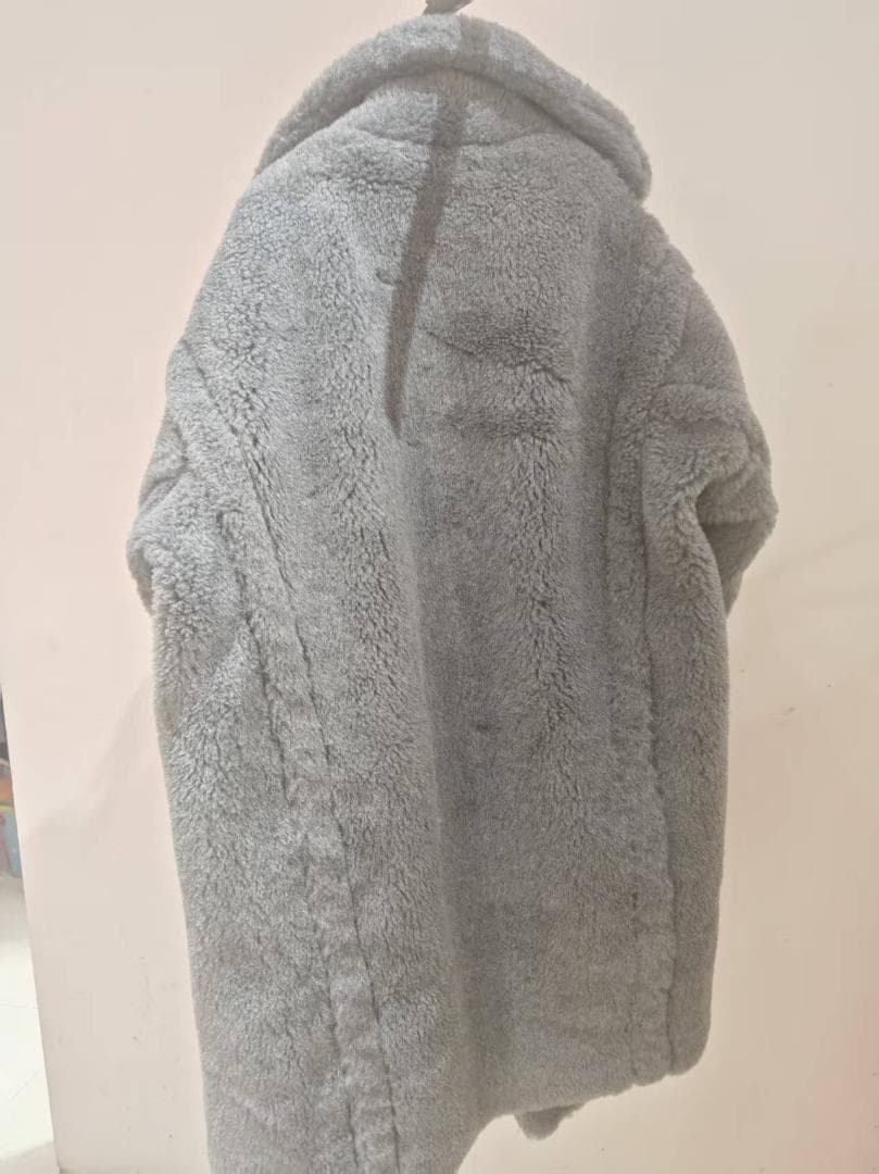 美品Max Maraテディベア コートグレー フ