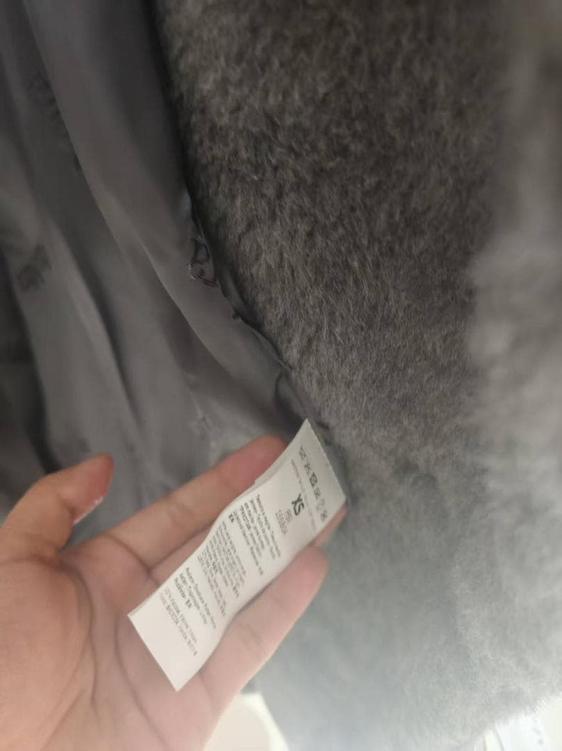 美品Max Maraテディベア コートグレー フ