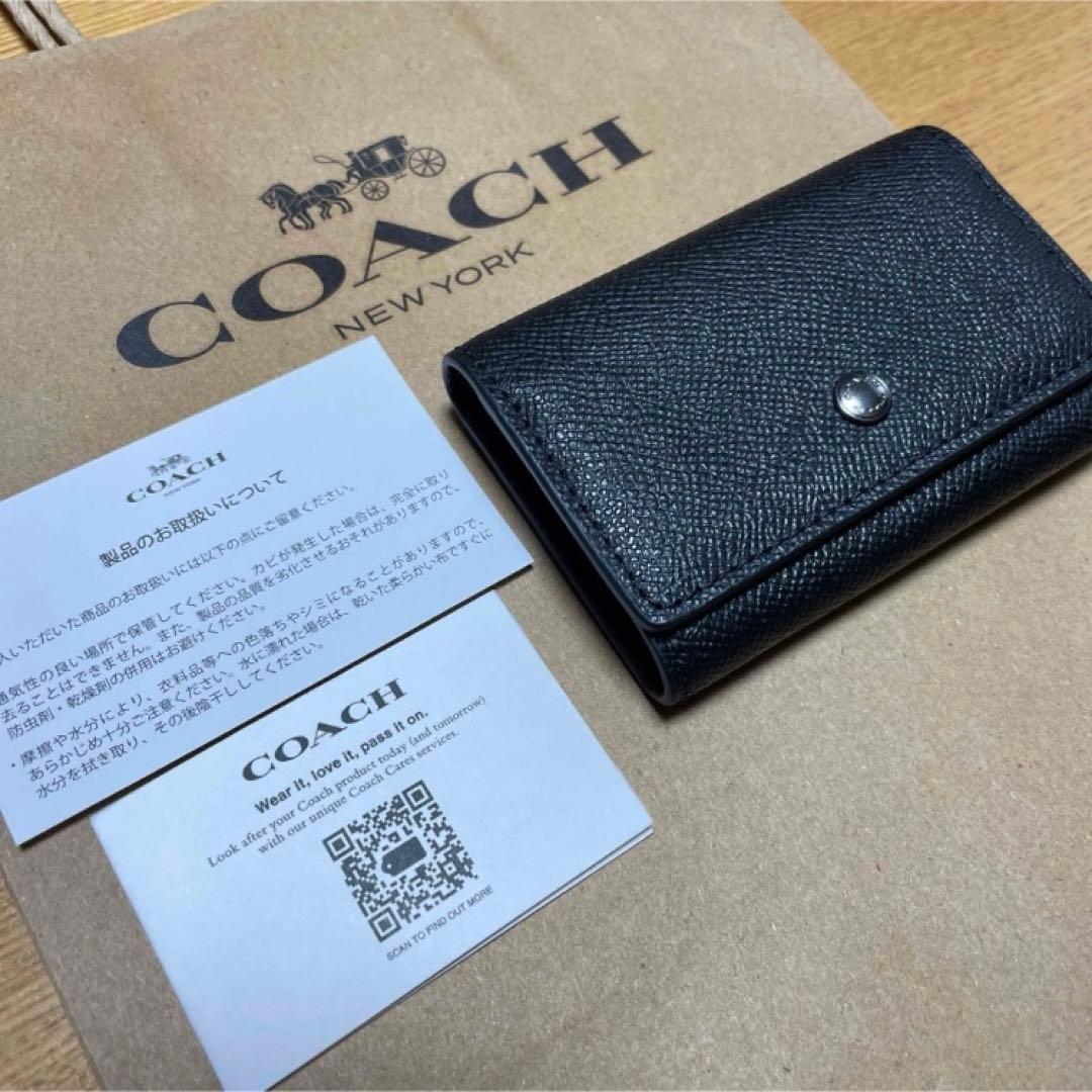新品未使用 COACH コーチ　キーケース ブラック