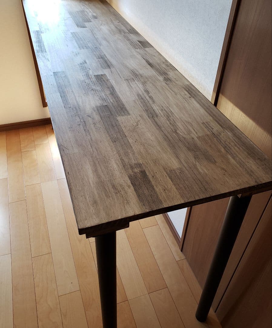 180✕45高さ68木製脚　 カウンターテーブル　木製テーブル