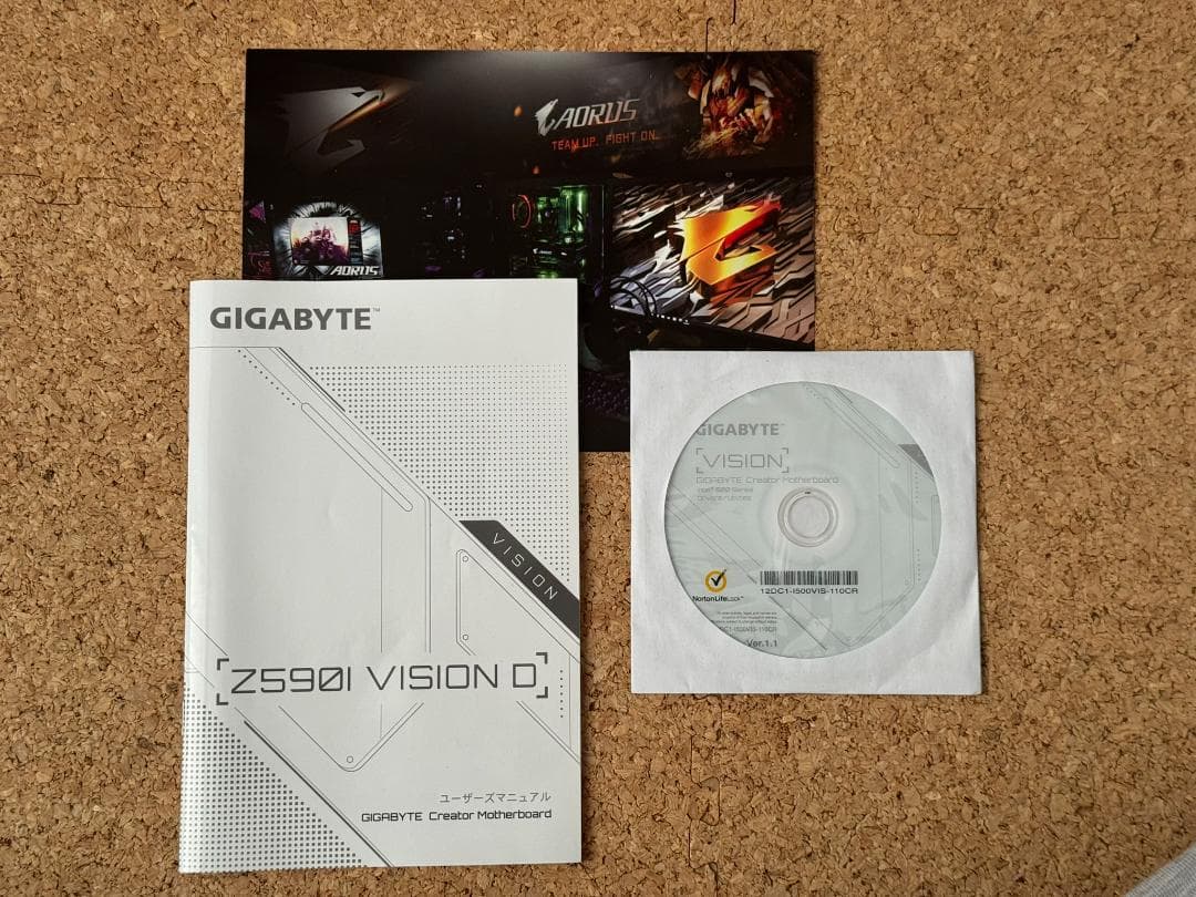 【中古】GIGABYTE Z590I VISION D ITXマザーボード