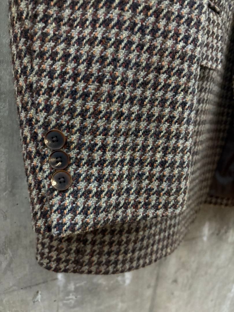 【AURALEE】テーラードジャケット／ブラウン系チェック・オーバーサイズ