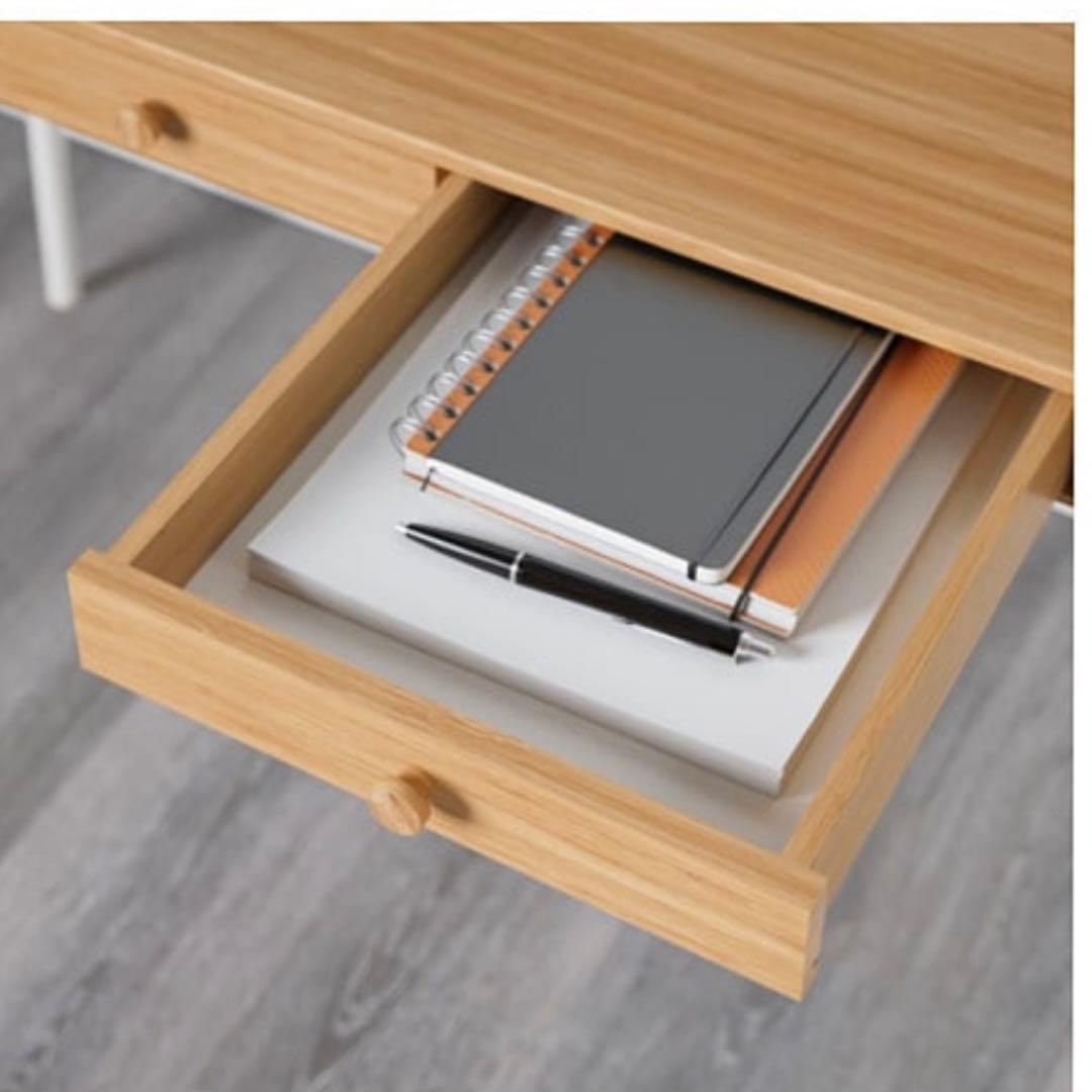 IKEA リルオーセン デスク　ワークデスク＆折りたたみチェア　２点セット