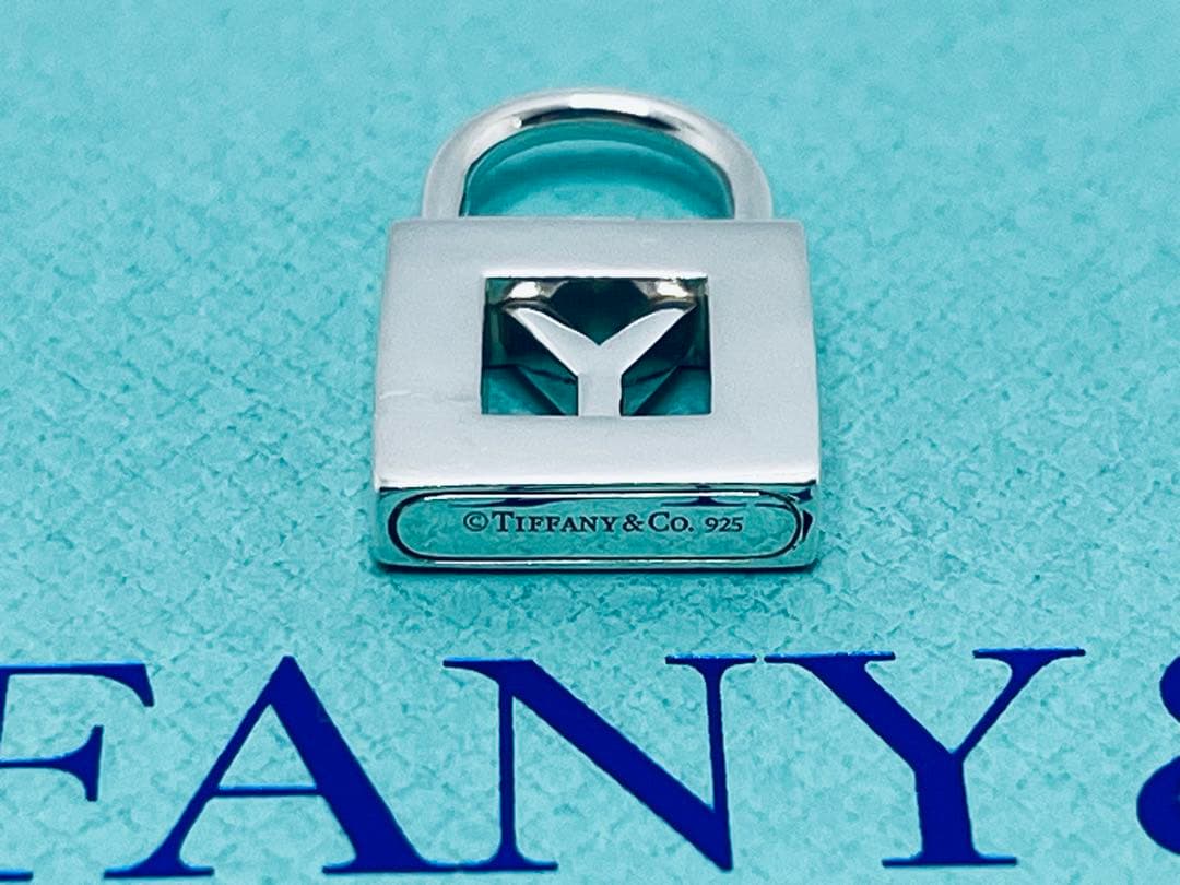 c871 美品　ティファニー　カデナ　ロック　Y ネックレス　トップのみ　925