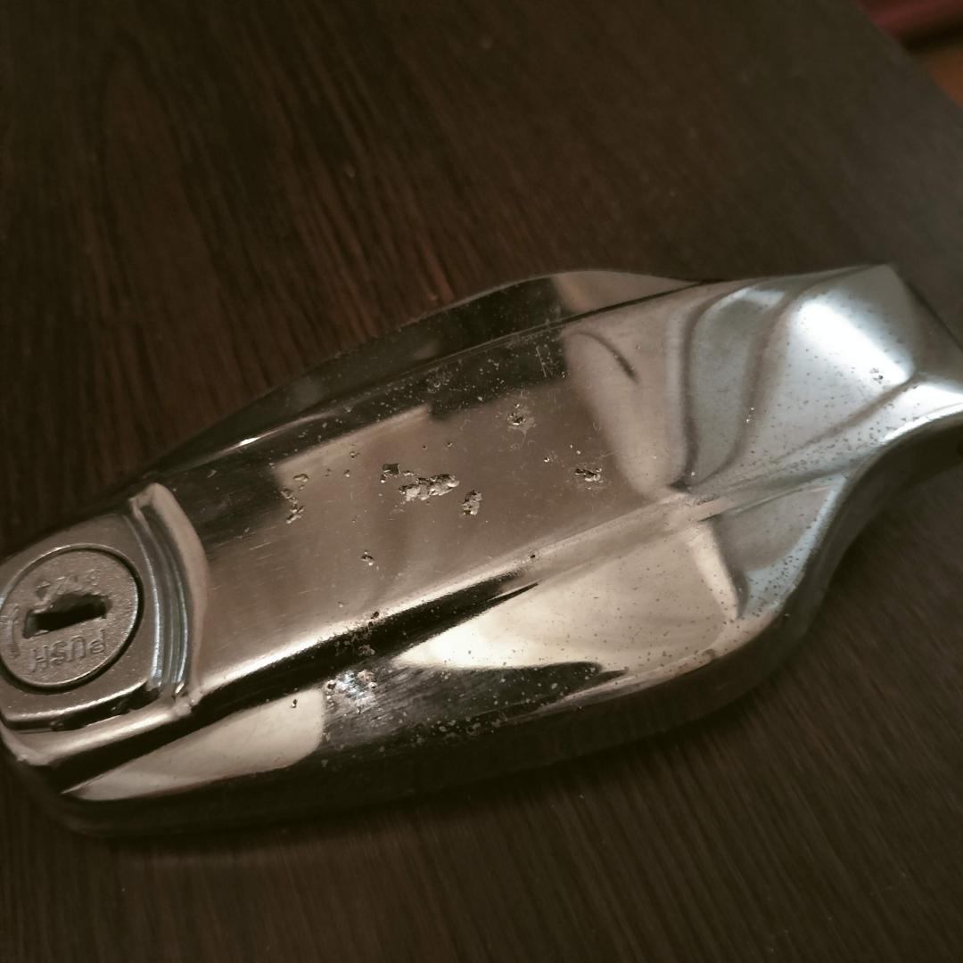 SR400 初期型タンクキャップ キーシリンダーセット