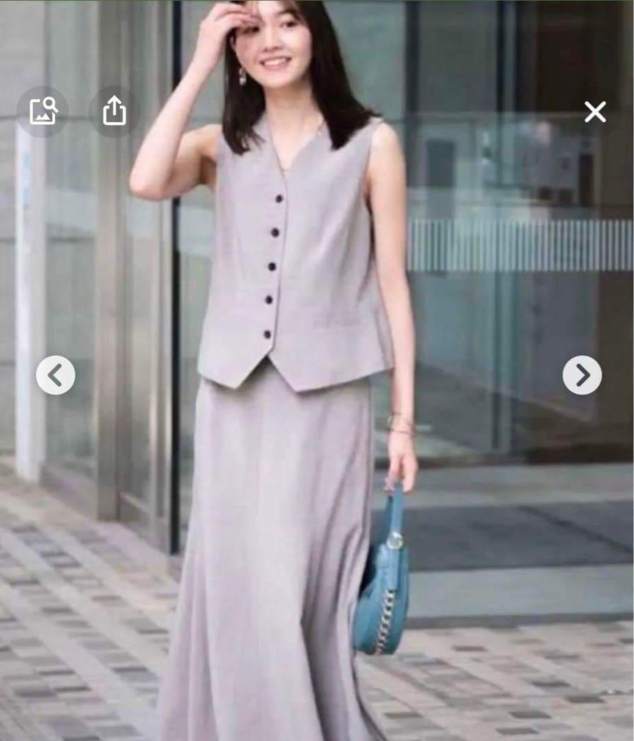 ジャスグリッティー 新品ジレ&スカートセット