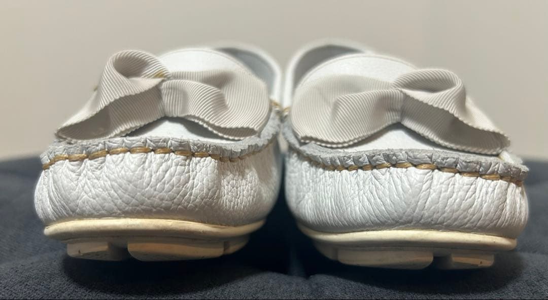 なおっち【美品】LANVIN en Bleu リボン付きモカシン 23cm