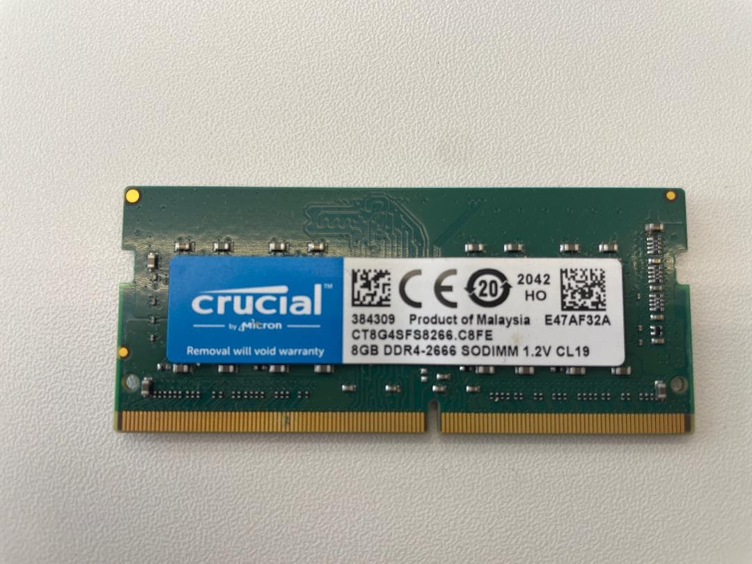 メモリー Crucial DDR4-2666 SDRAM 8GB