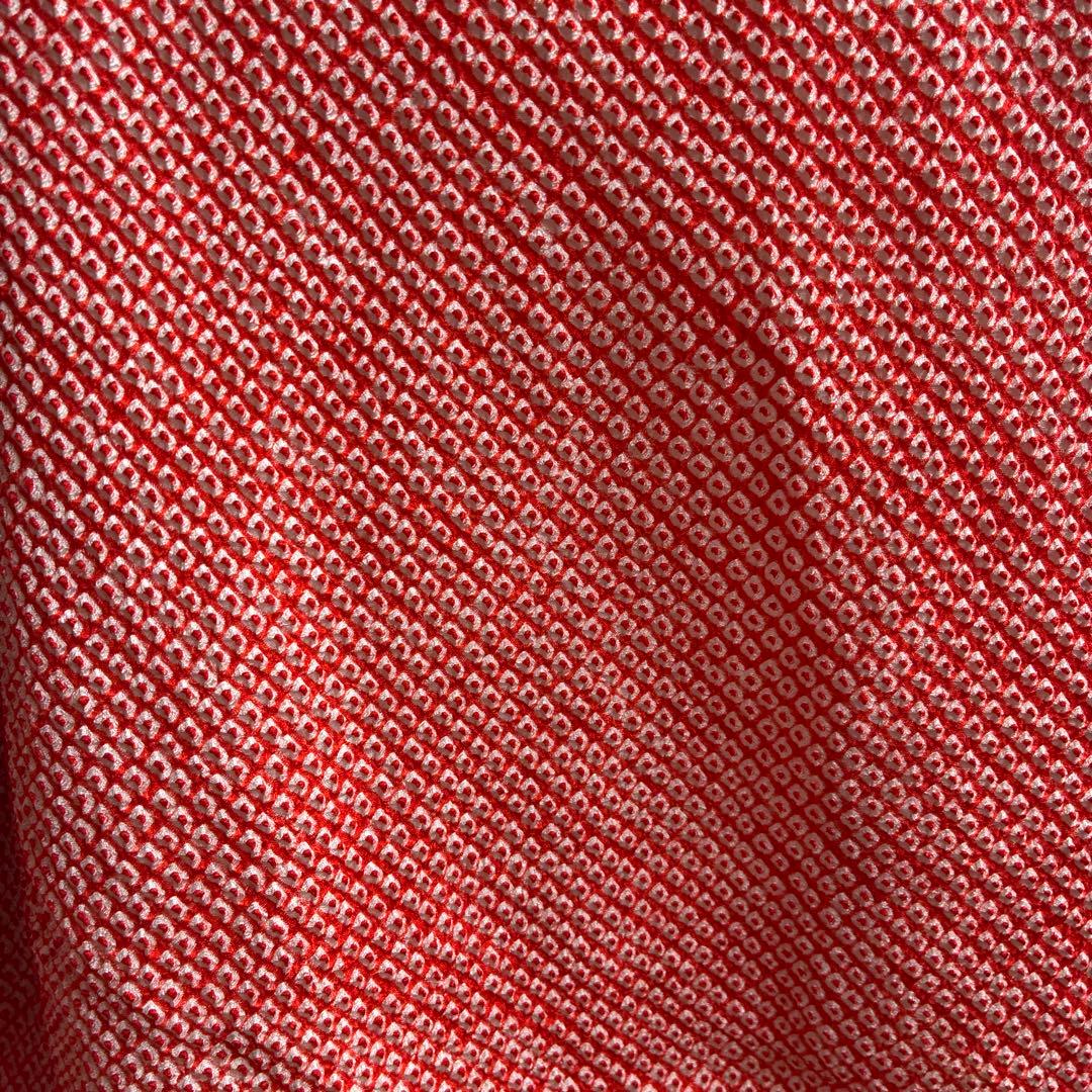 値下げしました　　三歳　七五三祝い着　　鹿子絞り