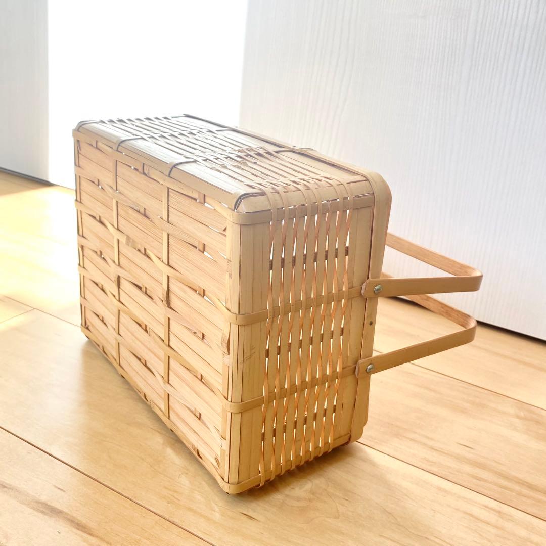 竹製ピクニックバスケット