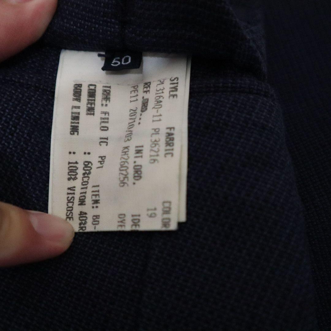 LARDINI ダークブルー ダブルブレストジャケット　50