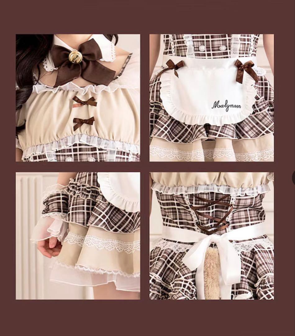 値下げ‼️Valentine ロイヤルチェックキティメイド【Malymoon】