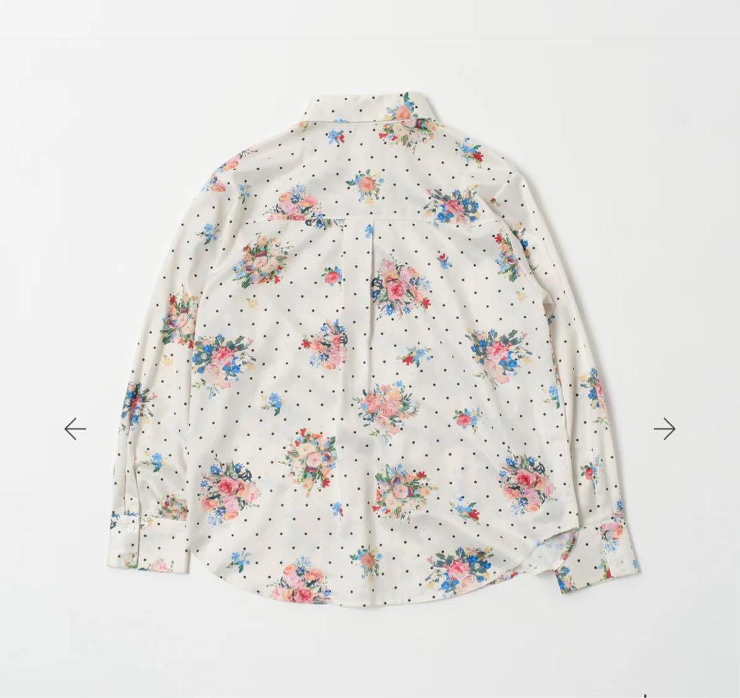 POPPY DOT FLOWER SHIRT 花柄　ドットフラワーシャツ