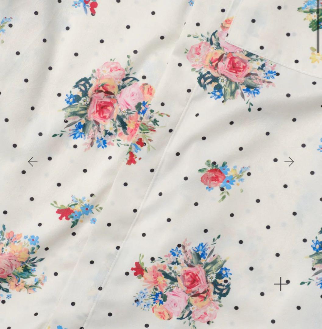 POPPY DOT FLOWER SHIRT 花柄　ドットフラワーシャツ