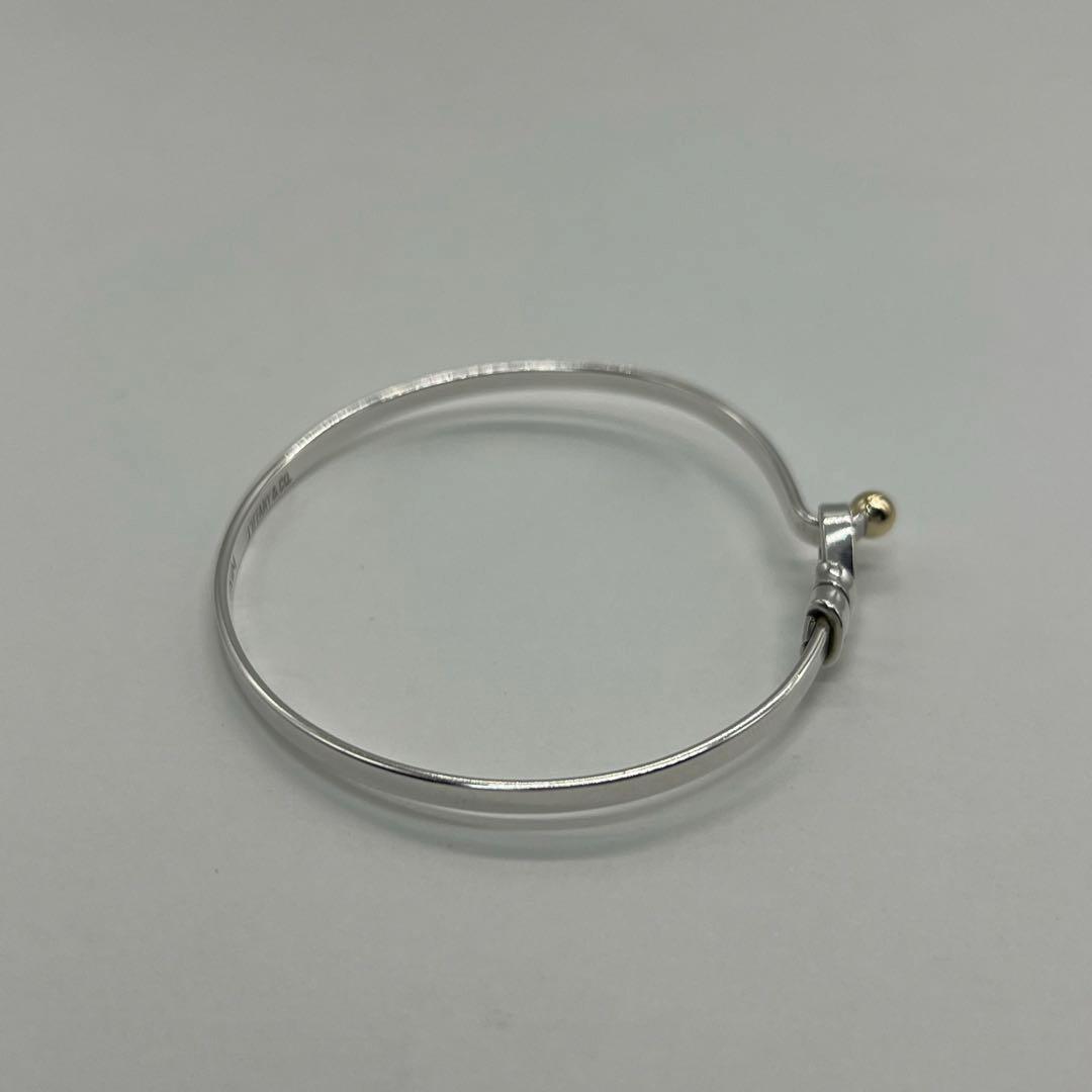 ティファニー TIFFANY フックアンドアイ バングル SV YG コンビ