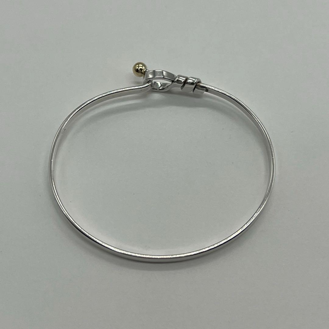 ティファニー TIFFANY フックアンドアイ バングル SV YG コンビ