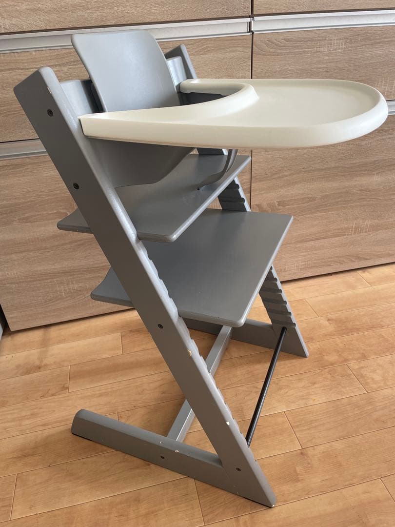 ストッケ　トリップトラップ　ベビーチェア　グレー