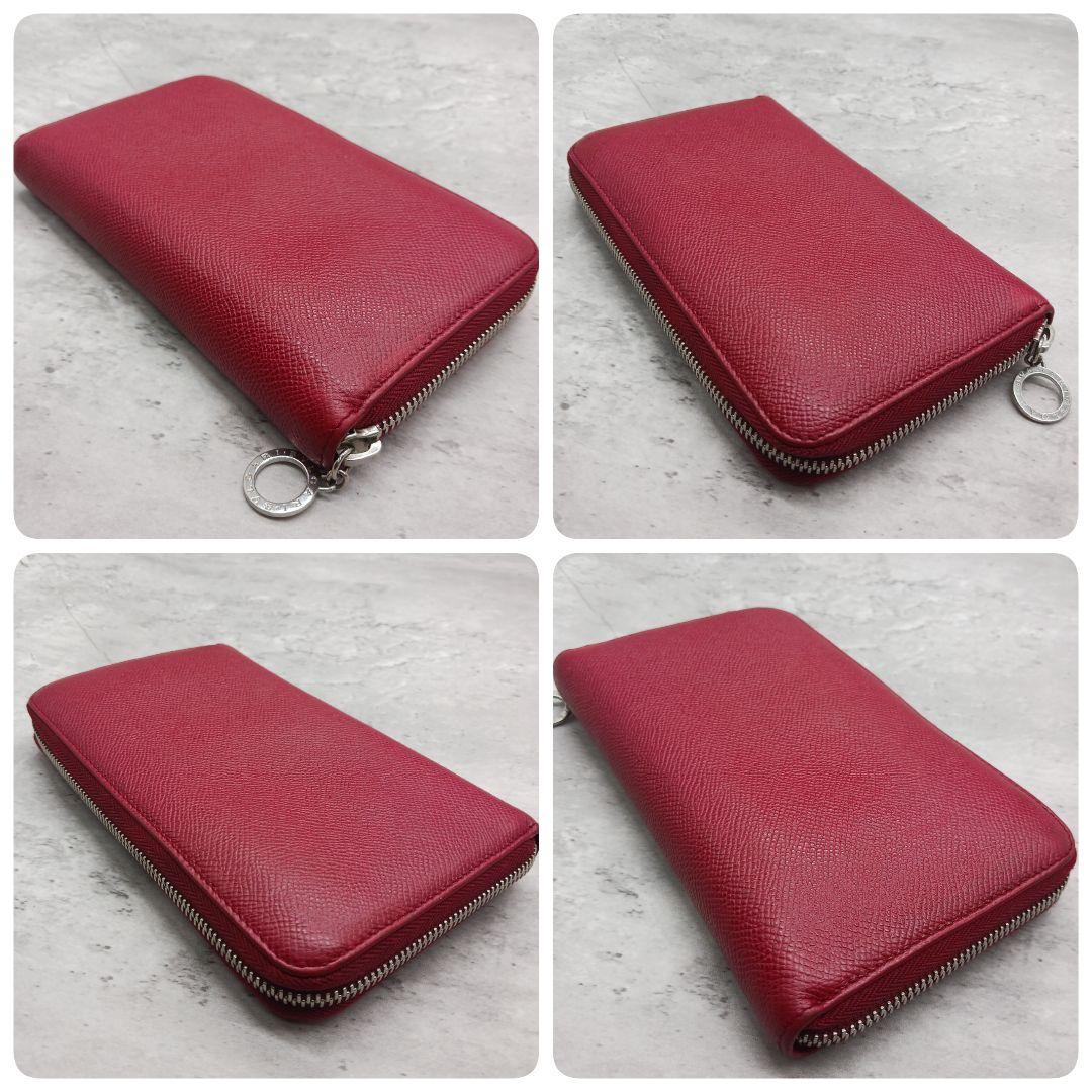 ✨美品✨ ブルガリ ビーゼロワン ラウンドファスナー レディース 長財布 レッド