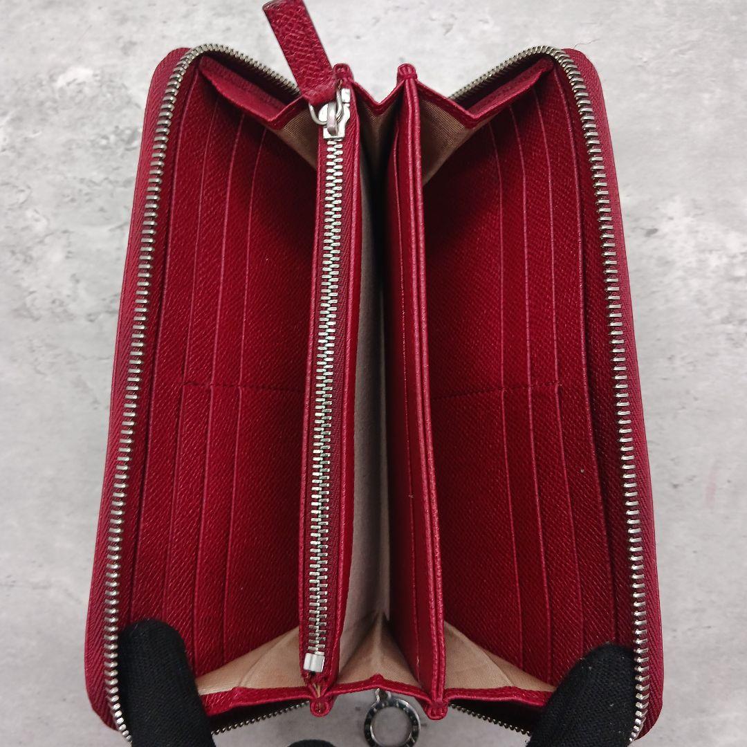 ✨美品✨ ブルガリ ビーゼロワン ラウンドファスナー レディース 長財布 レッド