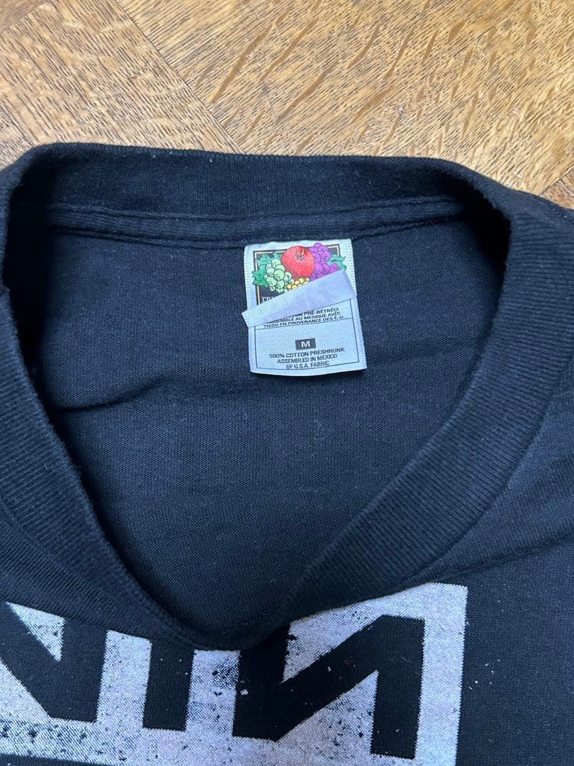 90年ヴィンテージNINナインインチネイルズ　Ｔシャツ　黒　Mサイズnin