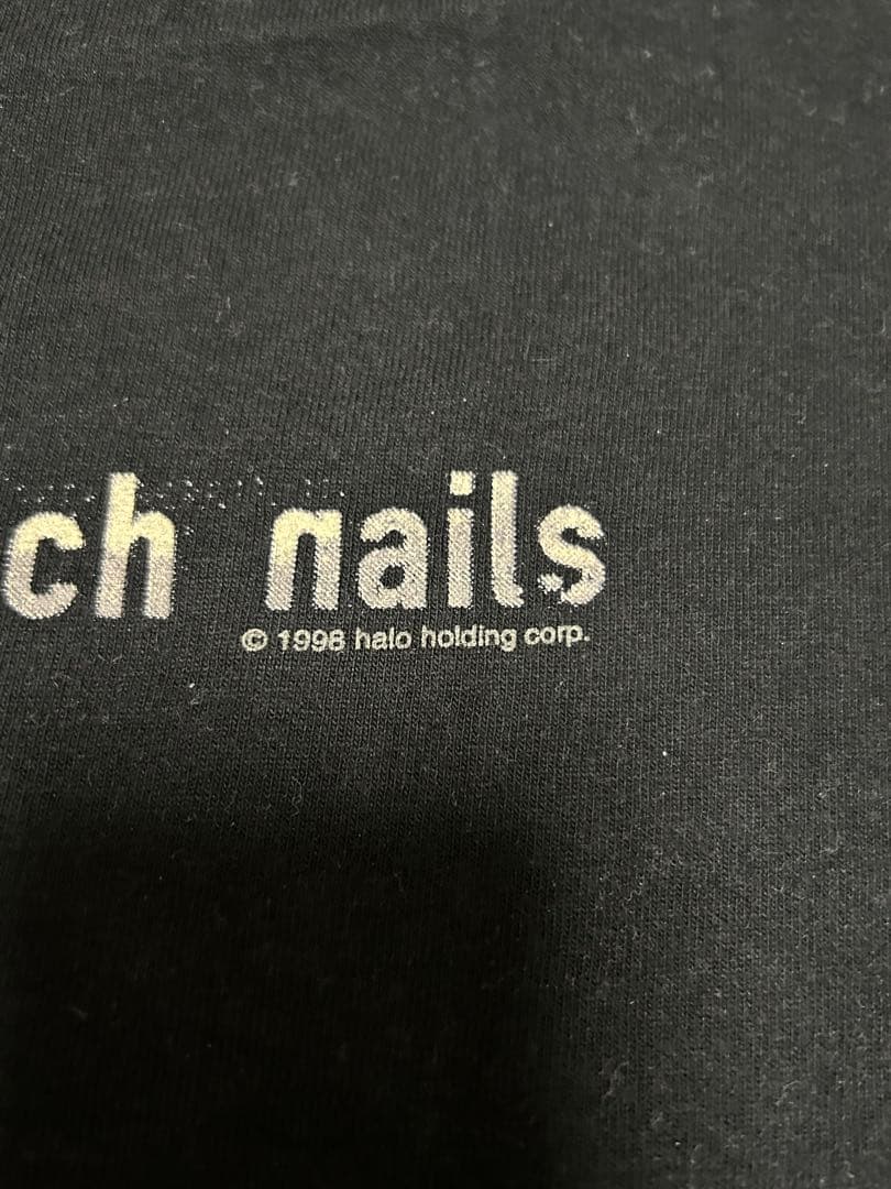 90年ヴィンテージNINナインインチネイルズ　Ｔシャツ　黒　Mサイズnin