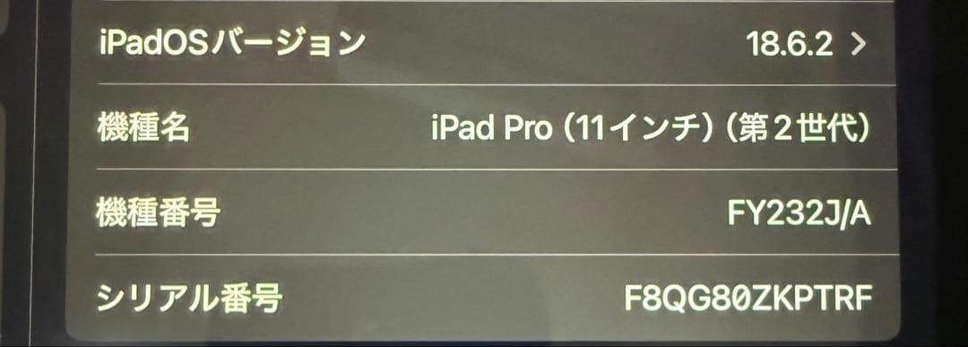 【第2世代】iPad Pro 11インチ Wi-Fi 128GB スペースグレイ