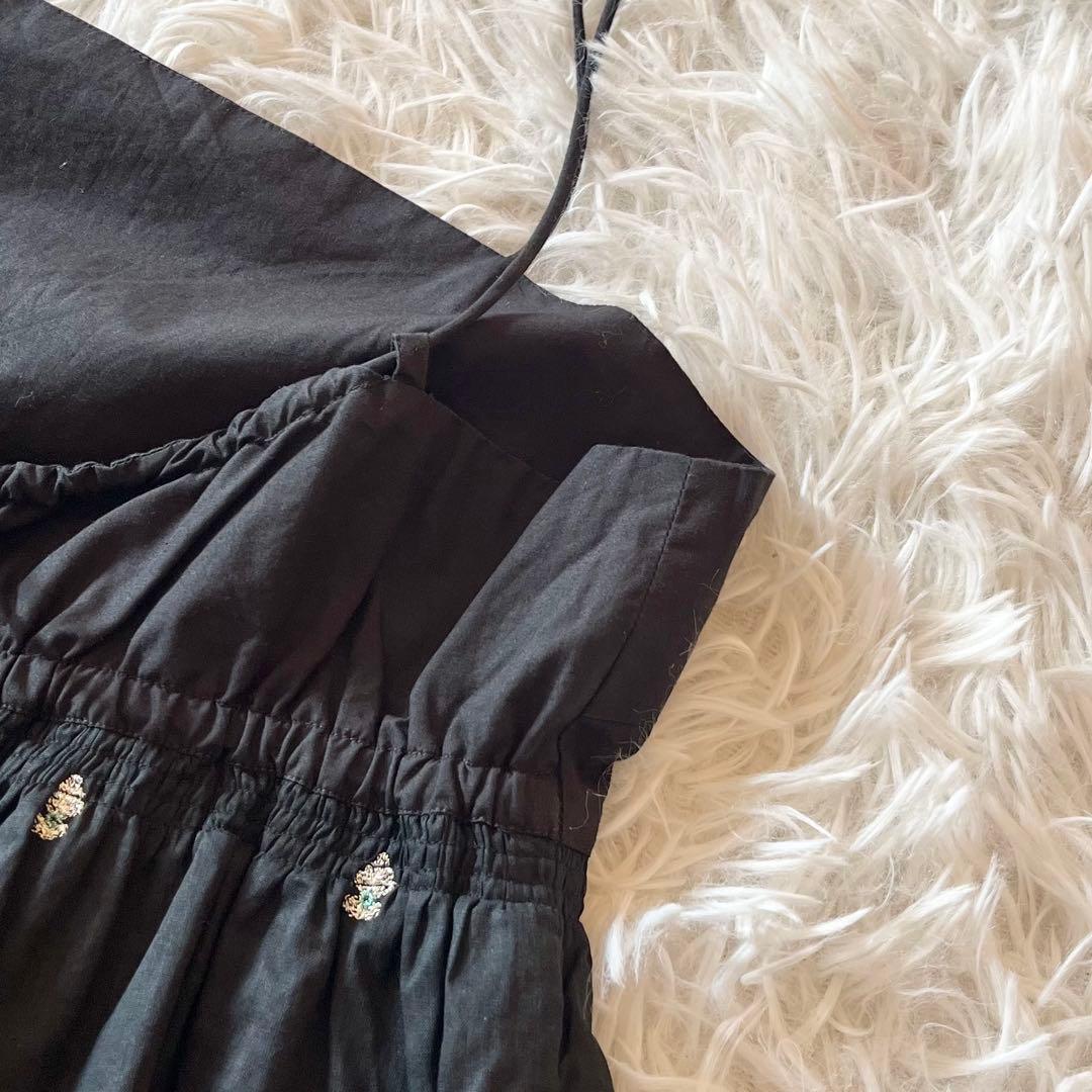 極美品✨ ヌキテパ 2025 完売品 別注 ブラックポプリン オーガンザキャミ