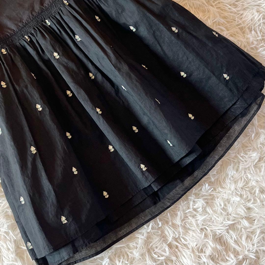 極美品✨ ヌキテパ 2025 完売品 別注 ブラックポプリン オーガンザキャミ