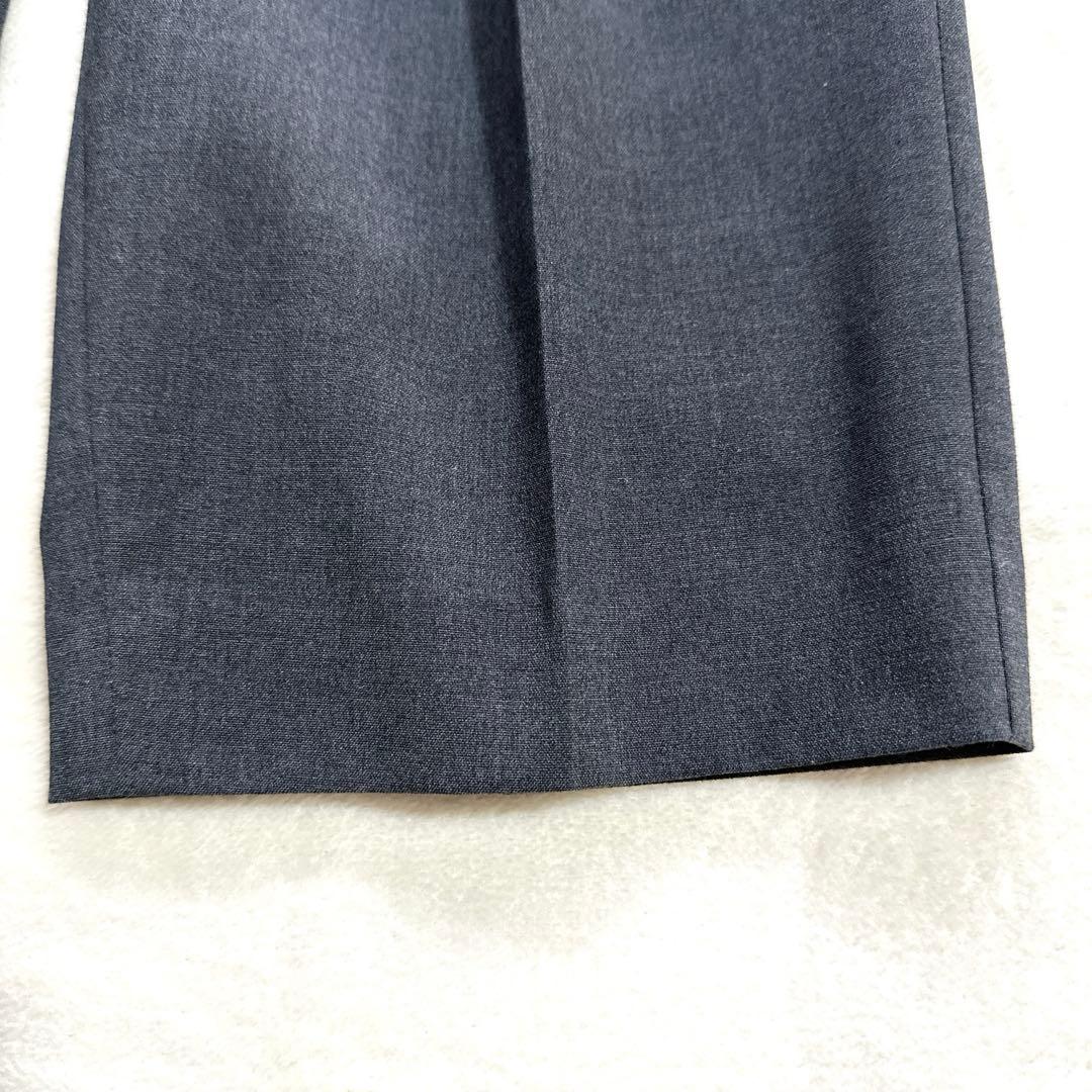 極美品 トレフルプラスワン ポケットフリルパンツ ダークグレー trefle+1