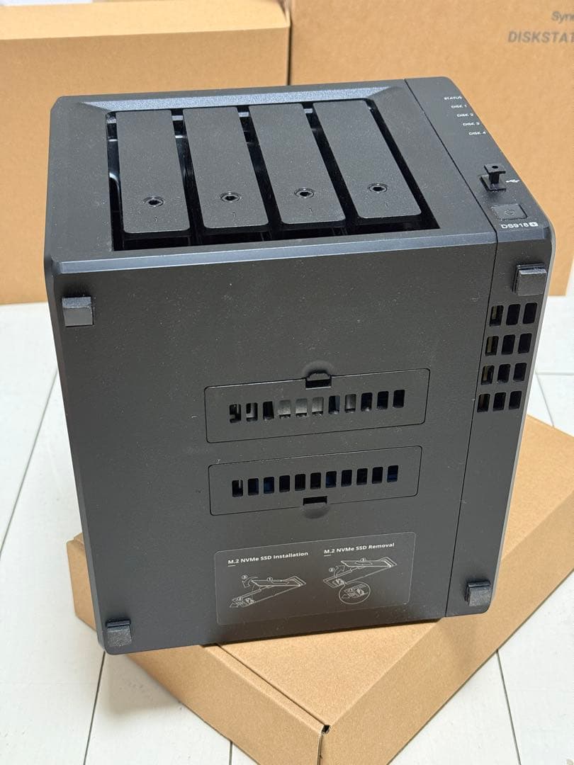 Synology NAS DS918+ RAM 16GB HDDなし
