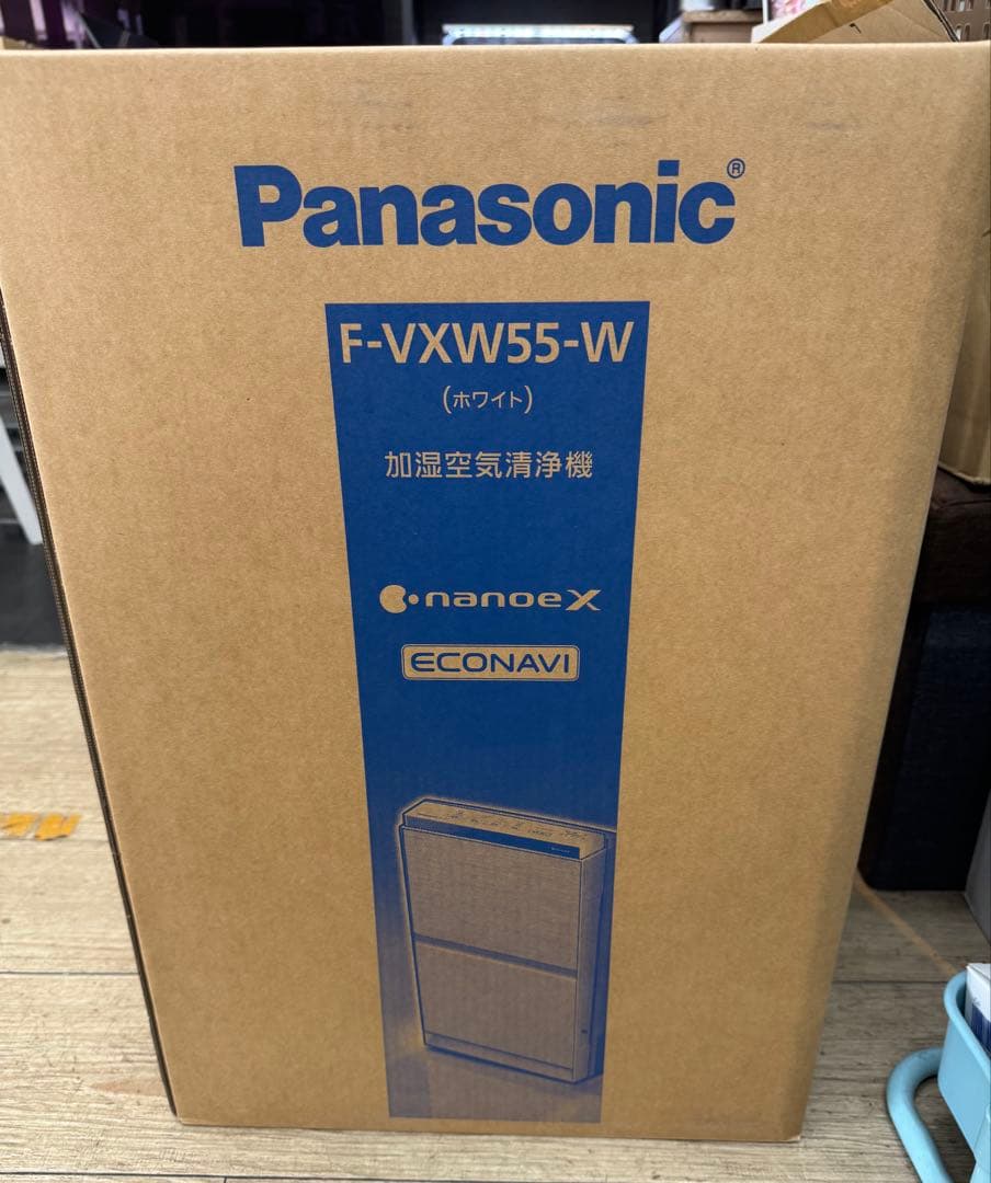 【新品未開封品】Panasonic F-VXW55-W 加湿空気清浄機
