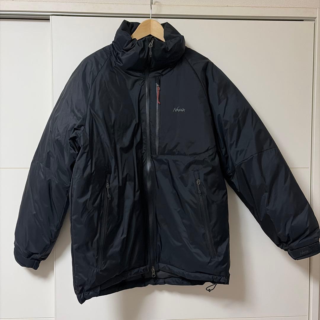 NANGA ブラック オーロラテックススタンドカラーダウンジャケットM