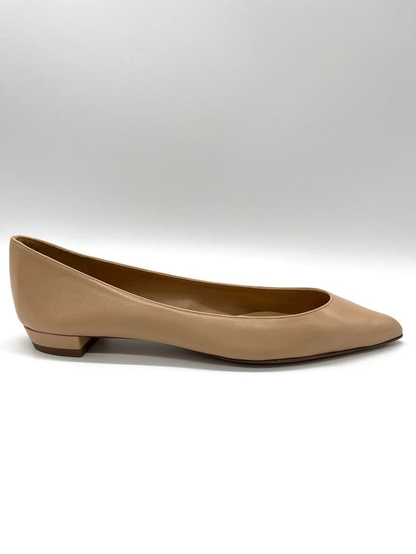 【新品未使用】Francesco Russo フラット ベージュ 36 1/2