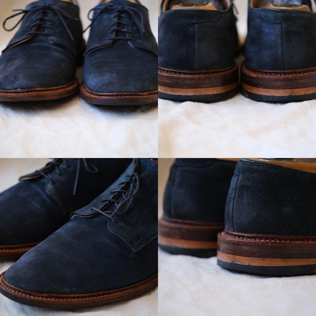 Alden オールデン29331Fアンラインドネイビースエードプレーントゥ11D