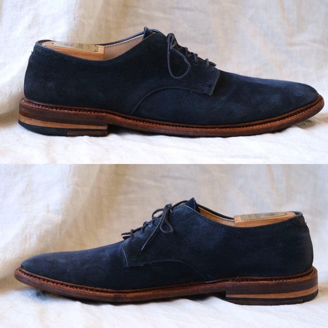 Alden オールデン29331Fアンラインドネイビースエードプレーントゥ11D