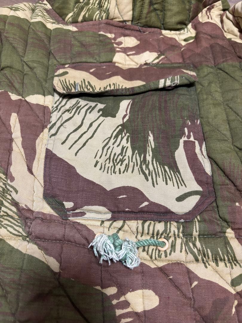 60s パキスタン軍　ブラッシュストロークカモ パーカー　キルティング　軍パン