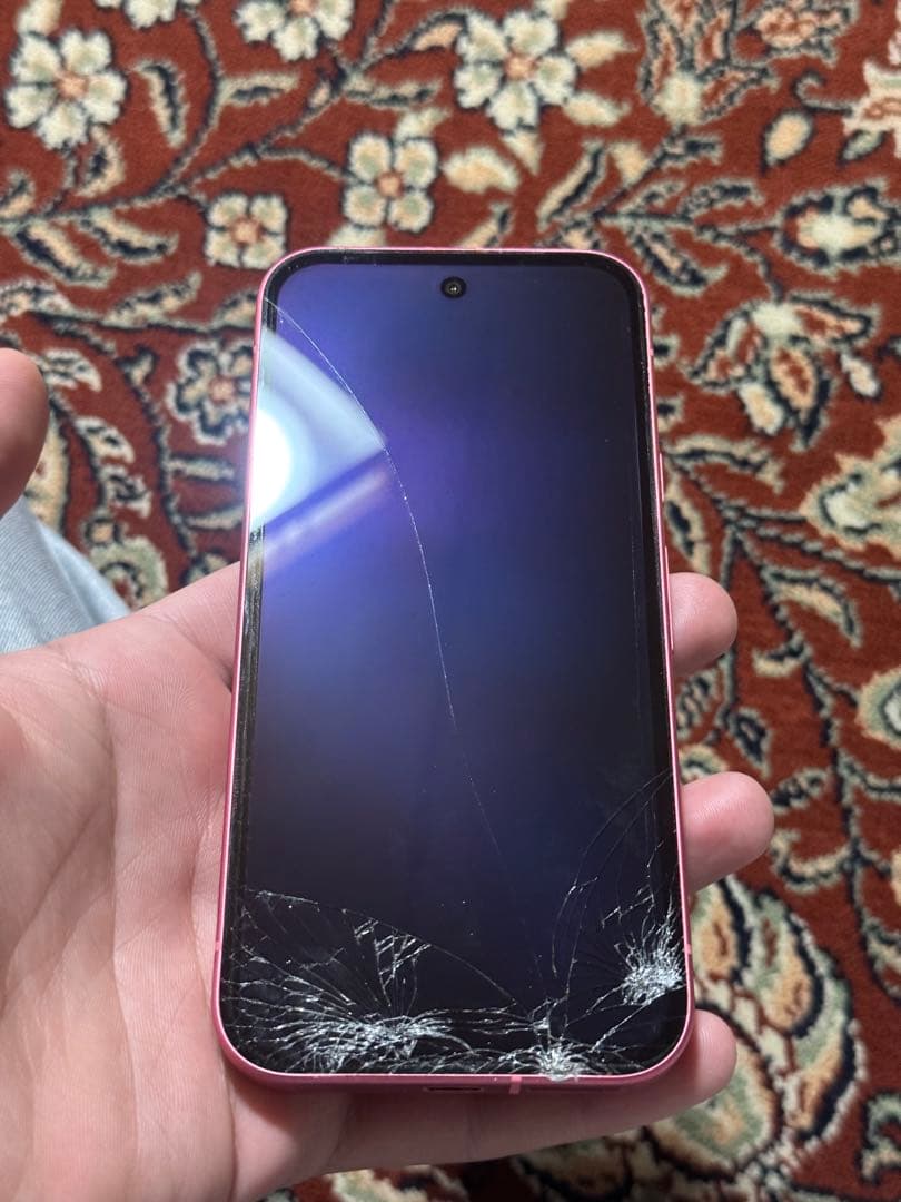 ピンク スマートフォン 本体【ジャンク】