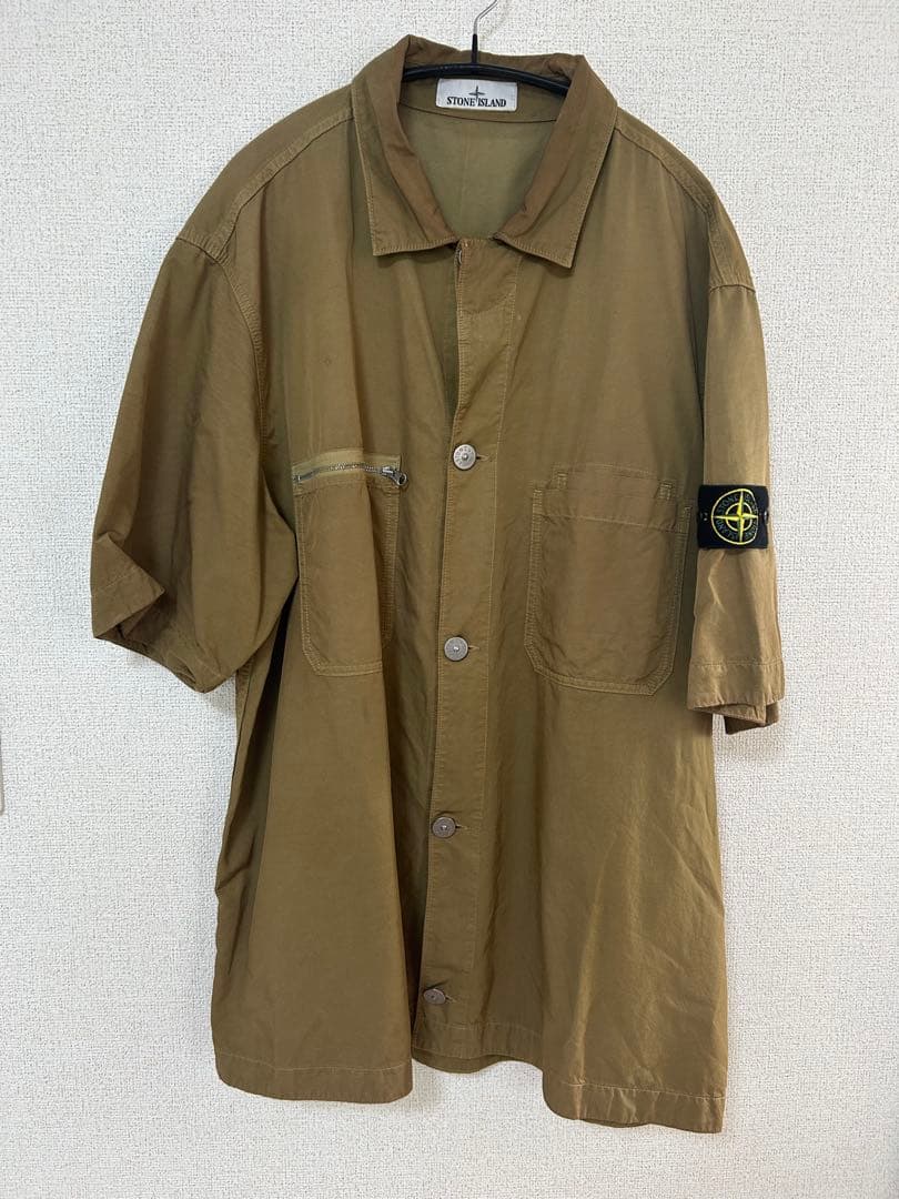 STONE  カーキ ミリタリージャケット 半袖