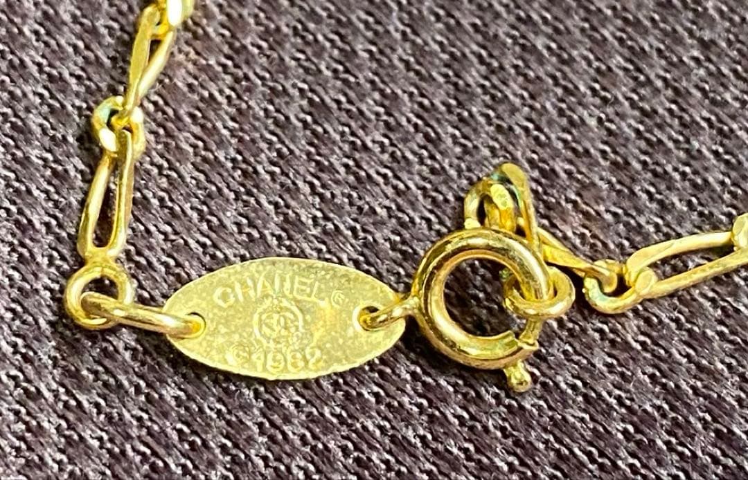 【美品】CHANEL シャネル　ゴールドネックレス　ココマークラウンド　GP